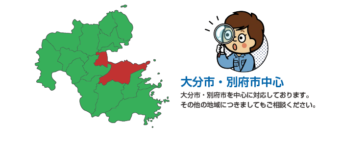大分市・別府市中心